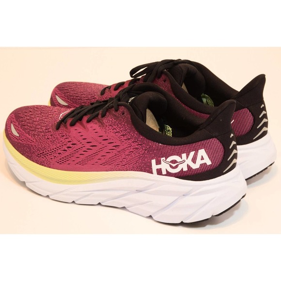 Hoka 1 Clifton 8 Running Shoes - Women's Size 10.5B - Blue Graphite/Ibis Rose - Picture 1 of 6